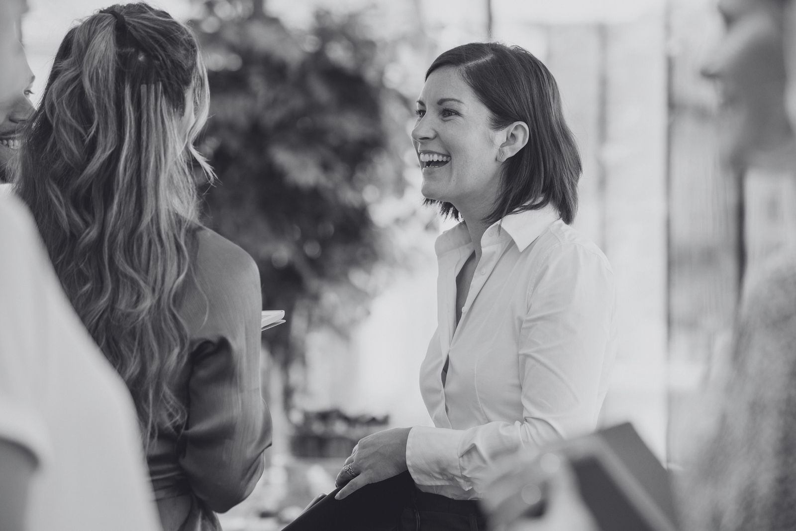 Colleagues in discussion